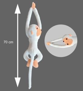 Elleri Yapışan Oyun Ve Uyku Arkadaşı 70 Cm Peluş Maymun Oyuncak - Premium Kumaş
