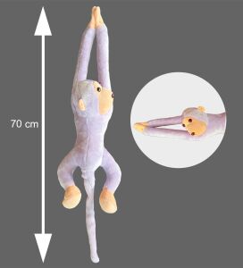 Elleri Yapışan Oyun Ve Uyku Arkadaşı 70 Cm Peluş Maymun Oyuncak - Premium Kumaş
