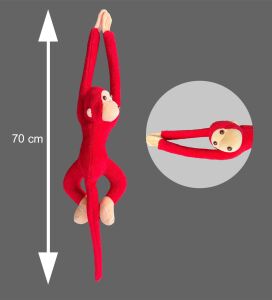 Elleri Yapışan Oyun Ve Uyku Arkadaşı 70 Cm Peluş Maymun Oyuncak - Premium Kumaş