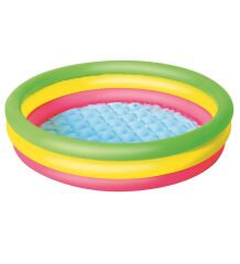 62008 Pompalı, Bestway 51104 3 Boğum Şişme Zemin Çocuk Havuzu 102x25cm