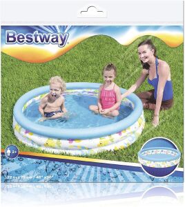 Bestway 51009, 3 Boğum Desenli Çocuk Havuzu, 122x25 cm