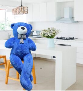 160 cm Sevgiliye Özel Romantik DEV Boy Papyonlu Peluş Ayı- % 100 YERLİ