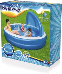 SU Pompalı-Bestway 54337 Gölgelikli, Minderli Aile KEYİF Havuzu
