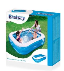Su Pompalı-Bestway 54005, Büyük Şişme Aile Havuzu-201x150x51cm