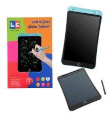10 Inch, Kalemli LCD Dijital Çizim-Eğitim Yazı Tableti, Dijital Çizim Pedi-10 inç, Turkuaz