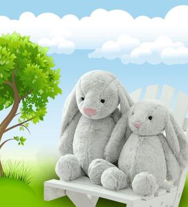 Uyku Arkadaşım Uzun Kulak Bunny Peluş Tavşan 65 cm