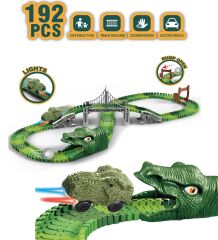 Dinazorlar Dünyası, Dinosour Tracks 192 Parça Esnek Raylı Yarış Pisti - 192 Parça