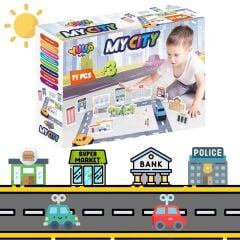 My City Otoyol Eğitici Puzzle Seti - 75 Parça