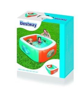 Su POMPALI- Bestway 51132 Büyük Şeffaf Pencereli Şişme Havuz